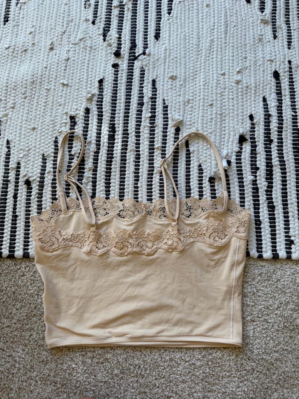 SKIMS Lace-Back Nude Bralette - Picture 2 of 3